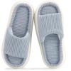 imageNineCiFun Unisex House Slippers Memory Foam Open toe Summer Slippers for Men and Women Corduroy Platform Slippers for Indoor and Outdoor UseLight Blue