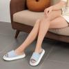 imageNineCiFun Unisex House Slippers Memory Foam Open toe Summer Slippers for Men and Women Corduroy Platform Slippers for Indoor and Outdoor UseLight Blue