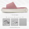 imageNineCiFun Unisex House Slippers Memory Foam Open toe Summer Slippers for Men and Women Corduroy Platform Slippers for Indoor and Outdoor UsePink