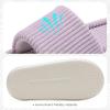 imageNineCiFun Unisex House Slippers Memory Foam Open toe Summer Slippers for Men and Women Corduroy Platform Slippers for Indoor and Outdoor UsePurple