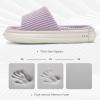 imageNineCiFun Unisex House Slippers Memory Foam Open toe Summer Slippers for Men and Women Corduroy Platform Slippers for Indoor and Outdoor UsePurple