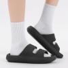 imageNineCiFun Unisex Pillow Slippers Cloud Slides for Women and Men Platform Slide Sandals with Arch SupportBlack