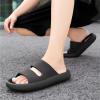 imageNineCiFun Unisex Pillow Slippers Cloud Slides for Women and Men Platform Slide Sandals with Arch SupportBlack