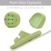 imageNineCiFun Unisex Pillow Slippers Cloud Slides for Women and Men Platform Slide Sandals with Arch SupportGreen