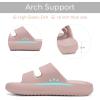 imageNineCiFun Unisex Pillow Slippers Cloud Slides for Women and Men Platform Slide Sandals with Arch SupportPink
