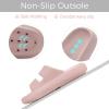 imageNineCiFun Unisex Pillow Slippers Cloud Slides for Women and Men Platform Slide Sandals with Arch SupportPink