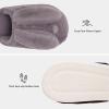 imageNineCiFun Womens Bunny Slippers Memory Foam House Plush Fluffy Rabbit Slippers Comfy Fuzzy Faux Fur Lining Indoor Animal Bedroom ShoesGrey