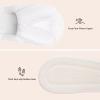 imageNineCiFun Womens Bunny Slippers Memory Foam House Plush Fluffy Rabbit Slippers Comfy Fuzzy Faux Fur Lining Indoor Animal Bedroom ShoesWhite