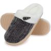 imageNineCiFun Womens Comfy House Slippers Memory Foam Fuzzy Bedroom Scuffs Slippers Indoor Outdoor Anti Skid Home Slippers Shoes with Warm Plush LiningBlack