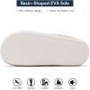 imageNineCiFun Womens Fuzzy House Slippers Corduroy Memory Foam Slippers Warm Slip On Comfy Bedroom Slippers Indoor Outdoor ShoesBeige