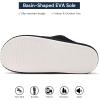 imageNineCiFun Womens Fuzzy House Slippers Corduroy Memory Foam Slippers Warm Slip On Comfy Bedroom Slippers Indoor Outdoor ShoesBlack