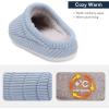 imageNineCiFun Womens Fuzzy House Slippers Corduroy Memory Foam Slippers Warm Slip On Comfy Bedroom Slippers Indoor Outdoor ShoesBlue