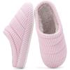 imageNineCiFun Womens Fuzzy House Slippers Corduroy Memory Foam Slippers Warm Slip On Comfy Bedroom Slippers Indoor Outdoor ShoesPink