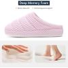 imageNineCiFun Womens Fuzzy House Slippers Corduroy Memory Foam Slippers Warm Slip On Comfy Bedroom Slippers Indoor Outdoor ShoesPink