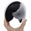 imageNineCiFun Womens Fuzzy Slippers Memory Foam Cozy House Slippers Comfy Scuffs Indoor Outdoor Gift Slippers with Soft Faux Fur LiningBlack