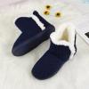 imageNineCiFun Womens Fuzzy Winter Bootie Slippers Knitted Ankle Boots Slippers Warm House Shoes Outdoor Indoor with Plush Fur LiningNavy