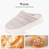 imageNineCiFun Womens House Shoes Warm Memory Foam Slippers for Women Indoor Soft Fleece Lined Womens SlippersBeige