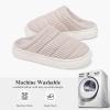imageNineCiFun Womens House Shoes Warm Memory Foam Slippers for Women Indoor Soft Fleece Lined Womens SlippersBeige