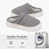 imageNineCiFun Womens House Shoes Warm Memory Foam Slippers for Women Indoor Soft Fleece Lined Womens SlippersGrey