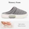 imageNineCiFun Womens House Shoes Warm Memory Foam Slippers for Women Indoor Soft Fleece Lined Womens SlippersGrey