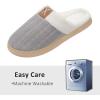 imageNineCiFun Womens House Slippers Memory Foam Bedroom Slippers Indoor Outdoor Slip On Home Shoes with Soft Terry LiningLight Grey