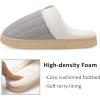 imageNineCiFun Womens House Slippers Memory Foam Bedroom Slippers Indoor Outdoor Slip On Home Shoes with Soft Terry LiningLight Grey
