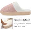 imageNineCiFun Womens House Slippers Memory Foam Bedroom Slippers Indoor Outdoor Slip On Home Shoes with Soft Terry LiningLight Pink