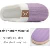 imageNineCiFun Womens House Slippers Memory Foam Bedroom Slippers Indoor Outdoor Slip On Home Shoes with Soft Terry LiningViolet