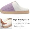 imageNineCiFun Womens House Slippers Memory Foam Bedroom Slippers Indoor Outdoor Slip On Home Shoes with Soft Terry LiningViolet