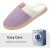 imageNineCiFun Womens House Slippers Memory Foam Bedroom Slippers Indoor Outdoor Slip On Home Shoes with Soft Terry LiningViolet