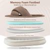 imageNineCiFun Womens House Slippers Open Toe Slide Slippers for Women Summer Slippers Memory Foam House Shoes with Cross Band Platform Slippers for Indoor and Outdoor UseBrown
