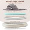 imageNineCiFun Womens House Slippers Open Toe Slide Slippers for Women Summer Slippers Memory Foam House Shoes with Cross Band Platform Slippers for Indoor and Outdoor UseGrey