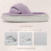 imageNineCiFun Womens House Slippers Open Toe Slide Slippers for Women Summer Slippers Memory Foam House Shoes with Cross Band Platform Slippers for Indoor and Outdoor UsePurple