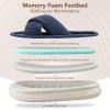 imageNineCiFun Womens House Slippers Open Toe Slide Slippers for Women Summer Slippers Memory Foam House Shoes with Cross Band Platform Slippers for Indoor and Outdoor UseNavy