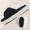imageNineCiFun Womens House Slippers Open Toe Slide Slippers for Women Summer Slippers Memory Foam House Shoes with Cross Band Platform Slippers for Indoor and Outdoor UseBlack