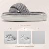 imageNineCiFun Womens House Slippers Open Toe Slide Slippers for Women Summer Slippers Memory Foam House Shoes with Cross Band Platform Slippers for Indoor and Outdoor UseGrey