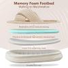 imageNineCiFun Womens House Slippers Open Toe Slide Slippers for Women Summer Slippers Memory Foam House Shoes with Cross Band Platform Slippers for Indoor and Outdoor UseBeige