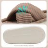 imageNineCiFun Womens House Slippers Open Toe Slide Slippers for Women Summer Slippers Memory Foam House Shoes with Cross Band Platform Slippers for Indoor and Outdoor UseBrown