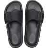 imageNineCiFun Womens Platform Sandals Low Wedge Sandals Open Toe Slide Sandals With Adjustable BuckleBlack