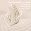 imageNineCiFun Womens Slide Sandals for Comfortable Soft Cloud Slides  Adjustable NonSlip Flat Sandals for Women and Men  Slip On Slippers Pillow SlippersBeige
