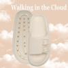 imageNineCiFun Womens Slide Sandals for Comfortable Soft Cloud Slides  Adjustable NonSlip Flat Sandals for Women and Men  Slip On Slippers Pillow SlippersBeige