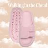 imageNineCiFun Womens Slide Sandals for Comfortable Soft Cloud Slides  Adjustable NonSlip Flat Sandals for Women and Men  Slip On Slippers Pillow SlippersPink