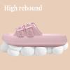 imageNineCiFun Womens Slide Sandals for Comfortable Soft Cloud Slides  Adjustable NonSlip Flat Sandals for Women and Men  Slip On Slippers Pillow SlippersPink