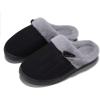 imageNineCiFun Womens Slip on Fuzzy House Slippers Memory Foam Slippers Scuff Outdoor Indoor Warm Plush Bedroom Shoes with Faux Fur LiningBlack Grey