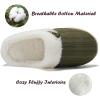 imageNineCiFun Womens Slip on Fuzzy House Slippers Memory Foam Slippers Scuff Outdoor Indoor Warm Plush Bedroom Shoes with Faux Fur LiningGreen