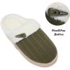 imageNineCiFun Womens Slip on Fuzzy House Slippers Memory Foam Slippers Scuff Outdoor Indoor Warm Plush Bedroom Shoes with Faux Fur LiningGreen