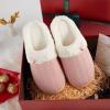 imageNineCiFun Womens Slip on Fuzzy House Slippers Memory Foam Slippers Scuff Outdoor Indoor Warm Plush Bedroom Shoes with Faux Fur LiningPink