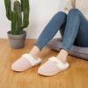 imageNineCiFun Womens Slip on Fuzzy House Slippers Memory Foam Slippers Scuff Outdoor Indoor Warm Plush Bedroom Shoes with Faux Fur LiningPink