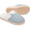 imageNineCiFun Womens Slippers Scuff Comfy Lightweight House Shoes Slip on Memory Foam Bedroom Slippers Indoor Outdoor Home Shoes with Soft Terry LiningBlue