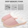imageNineCiFun Womens Slippers Scuff Comfy Lightweight House Shoes Slip on Memory Foam Bedroom Slippers Indoor Outdoor Home Shoes with Soft Terry LiningPink
